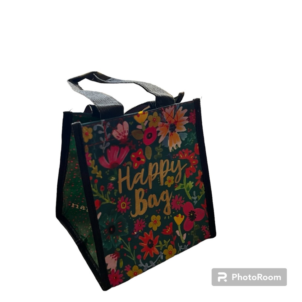 🟢NATURAL LIFE: Women’s mini recycled, reusable bag w/“Happy Bag” saying🟢